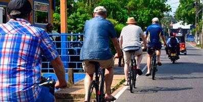 Fietsen in Sri Lanka<br>